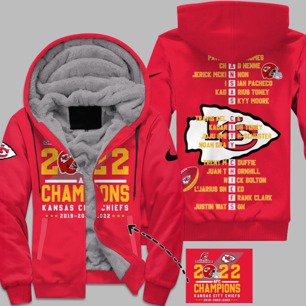 2023 Kansas City Chiefs Zip Fleece Hoodie