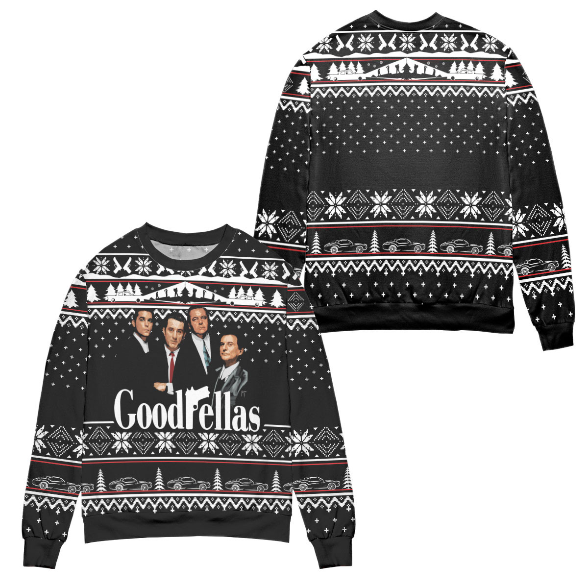 Goodfellas Movie Poster Ugly Christmas Sweater – All Over Print 3D Sweater – Black