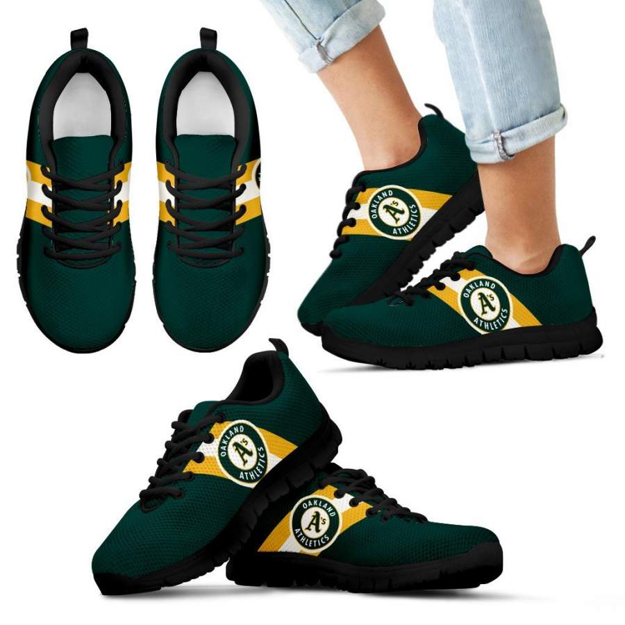 Three Colors Vertical Oakland Athletics Sneakers