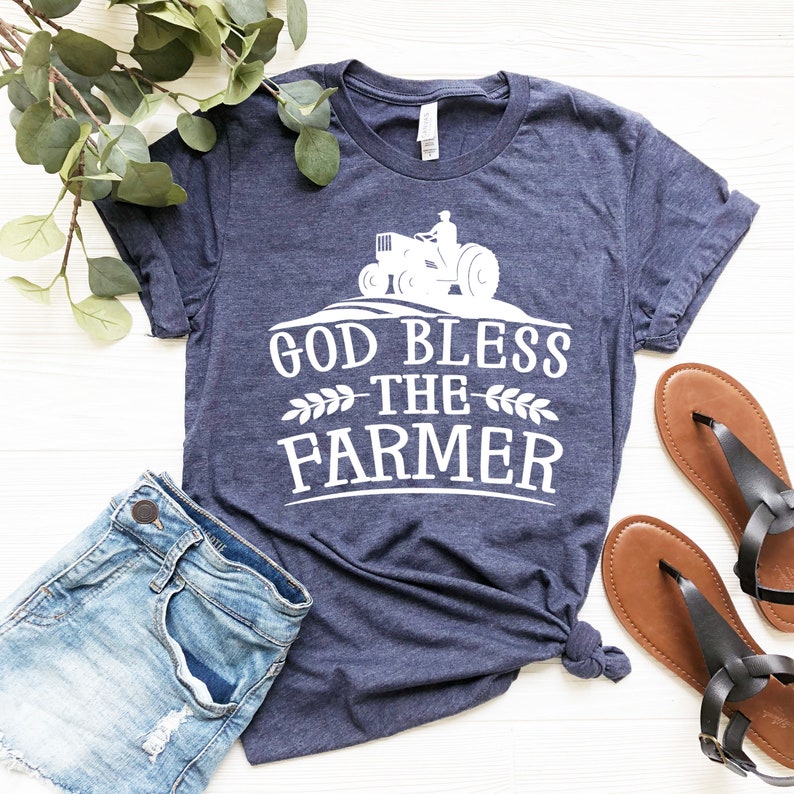 God Bless The Farmer Shirt, Farm Life Shirt, Country Shirt, Farm Shirt, Farming Tee, Farm Lover Shirt, Gift For Farmers