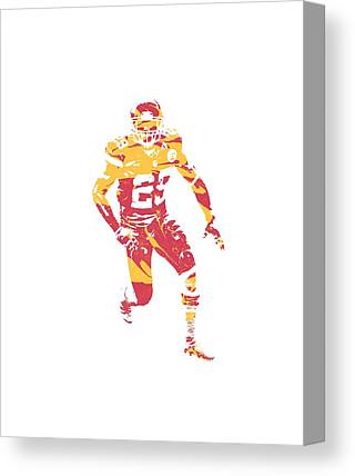 Eric Berry Kansas City Chiefs Apparel T Shirt Pixel Art 1 Joe Hamilton Canvas Print