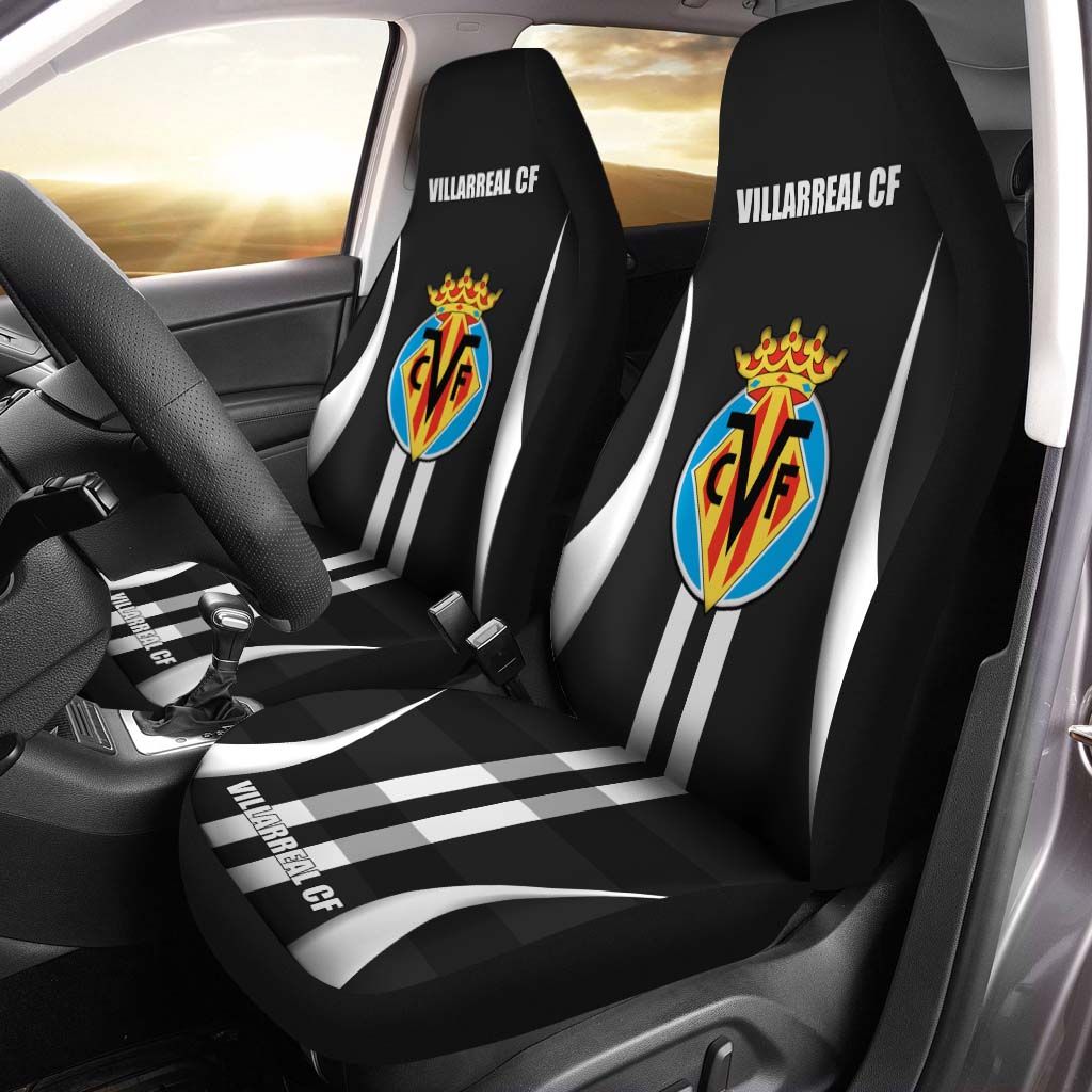 Villarreal NQP-LT Car Seat Cover (Set of 2) Ver 1 (Black)