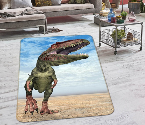 3D Blue Sky Dinosaur Animal Area Rug Home Decor