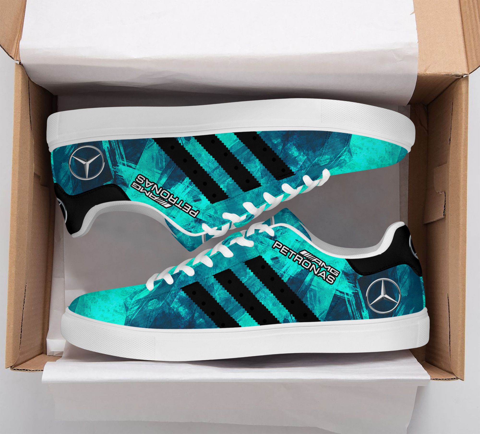 Mercedes Amg F1 Sneaker Shoes Ver 1 (Turquoise)