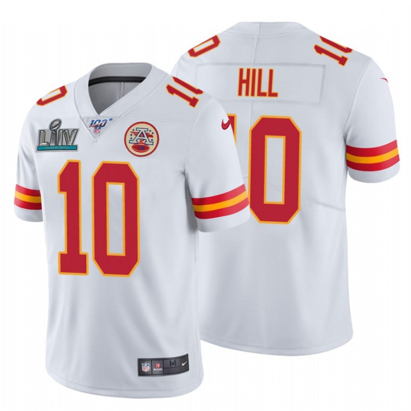 Men’S Tyreek Hill Kansas City Chiefs White Super Bowl Liv White Vapor Limited Jersey – All Stitched, Embroidery