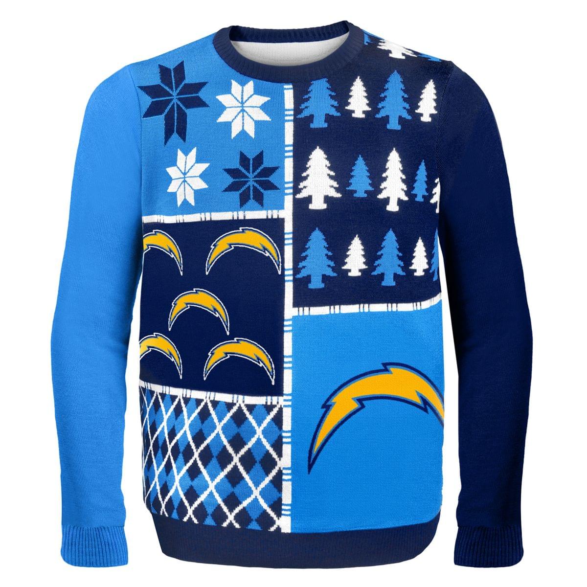 San Diego Chargers Busy Block Nfl Ugly Sweater