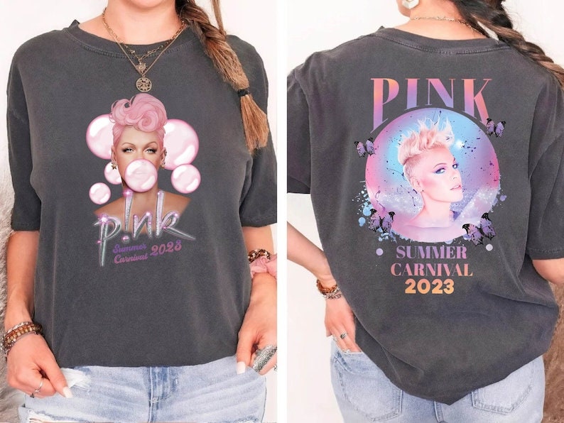 Comfort Colors P!Nk Summer Carnival 2023, Trustfall Album Tee, Pink Singer Tour, Music Festival Shirt