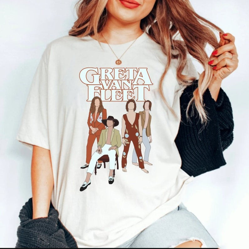 Greta Van Fleet The Battle At Garden’S Gate T-Shirt, Greta Van Fleet Members Shirt For Fans