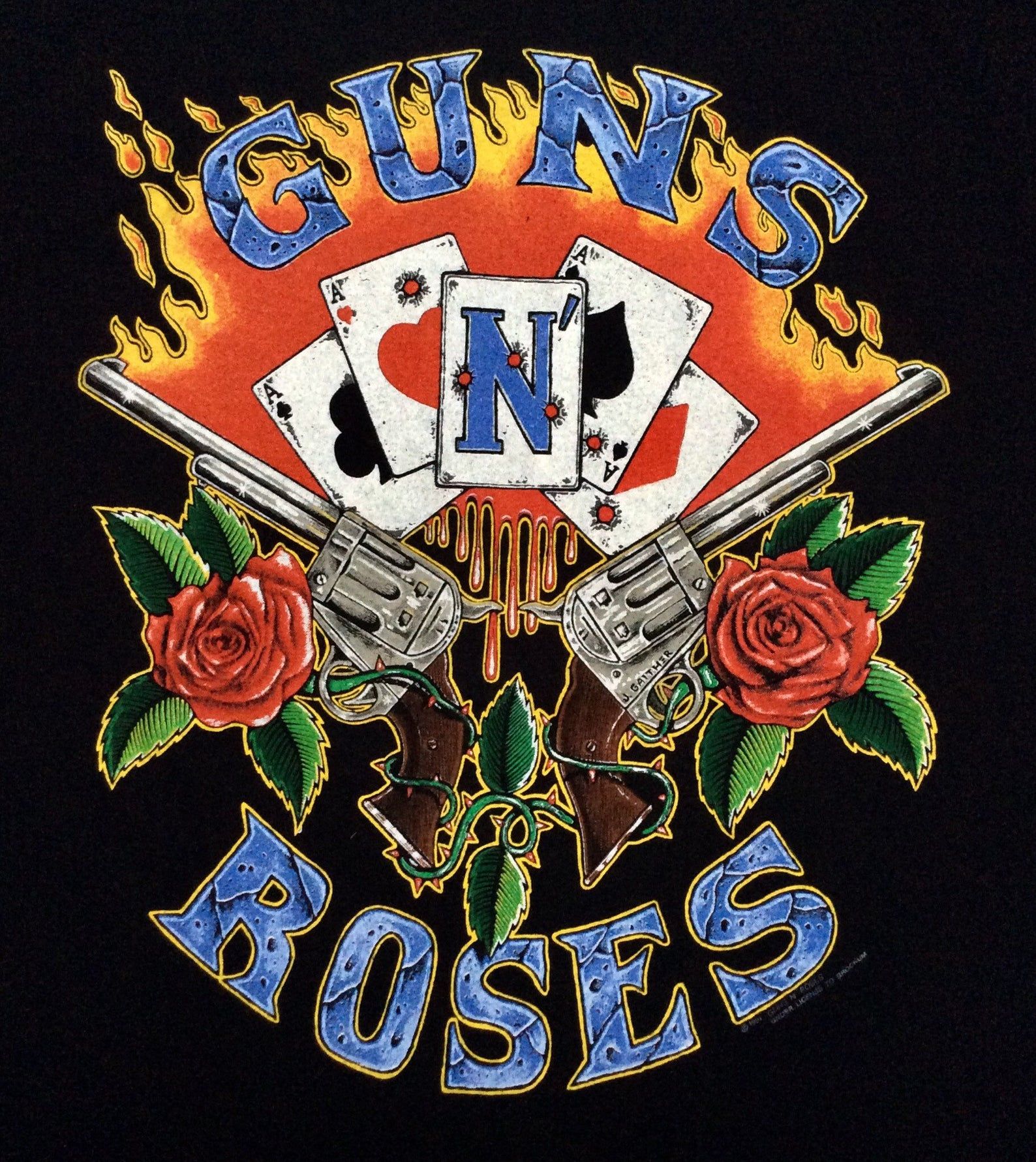 1991 Guns N Roses Vintage Tour Shirt