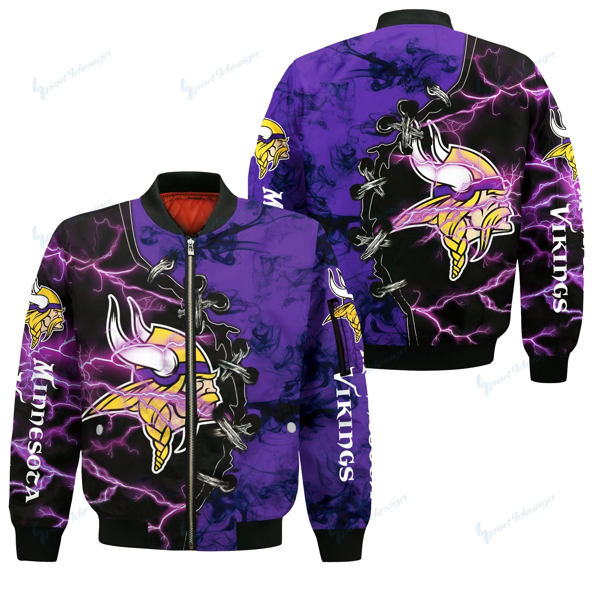 Minnesota Vikings Bomber Jacket 09