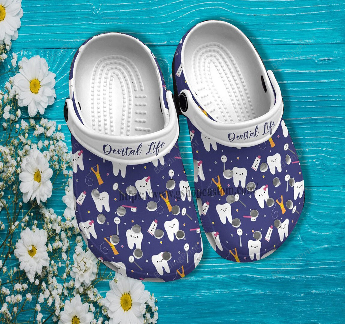 Dental Life Nurse Teeth Crocs Crocba &hellip;