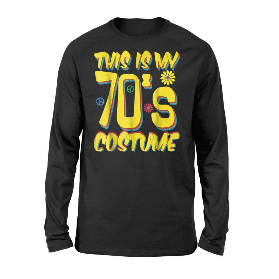 70’s Halloween Costume Funny 1970s Men Women Halloween Long Sleeve T shirt