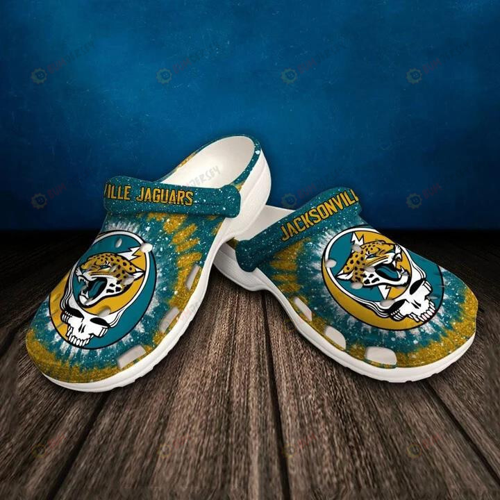 Jacksonville Jaguars Turquoise Yellow Crocband Crocs Clogs – Aop Clog