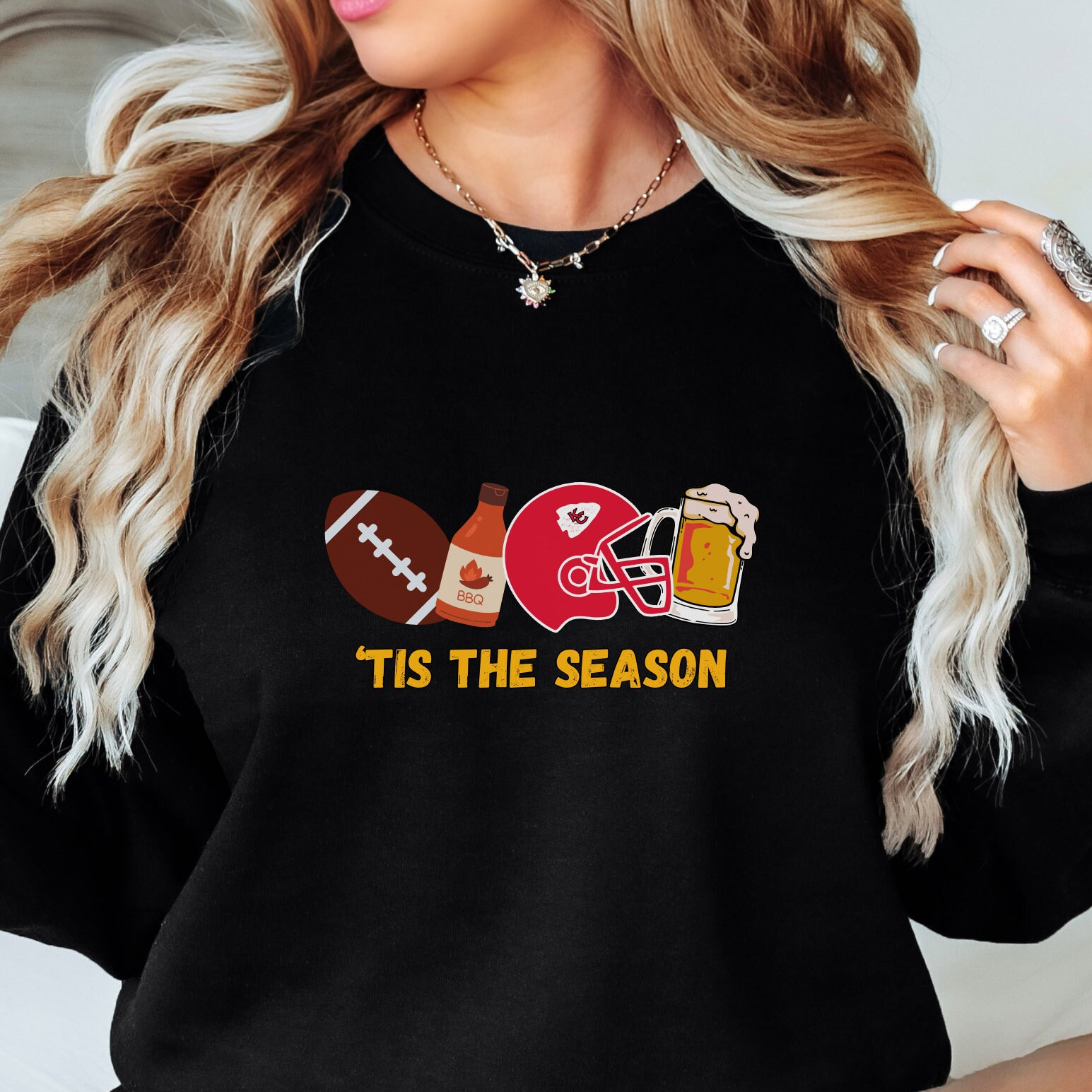 Kansas City Football Sweatshirt, Vintage Style Kansas City Football Crewneck Sweatshirt, Kansas City, Chiefs Sweatshirt