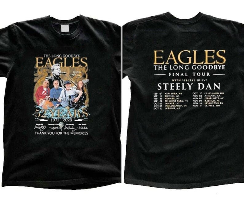 The Eagles The Long Goodbye Tour 2023 Shirt, The Eagles Band Fan Shirt, The Long Goodbye 2023 Concert Shirt