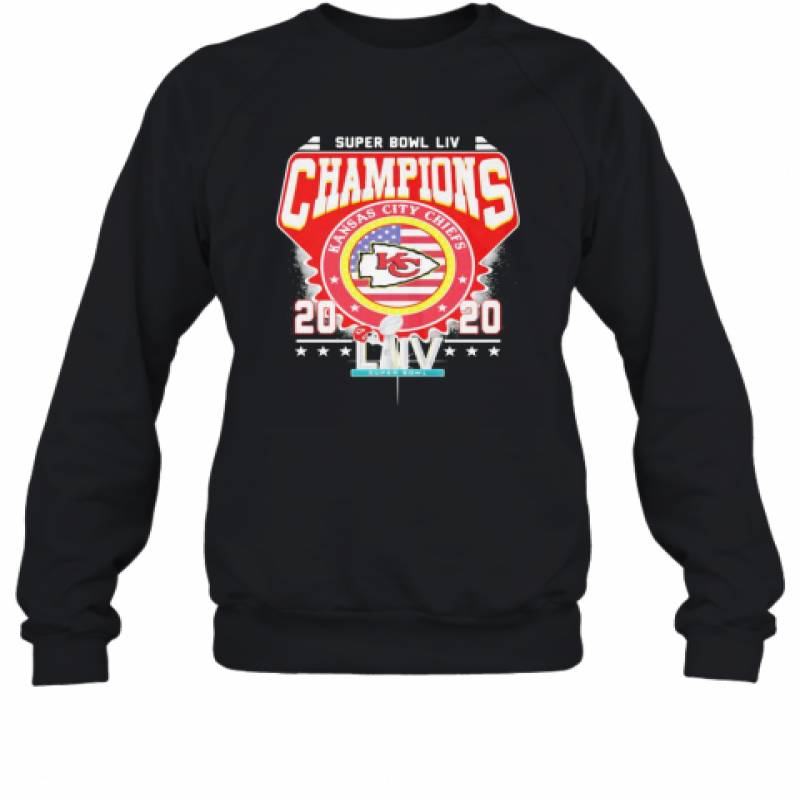 Super Bowl Liv Champions Kansas City Chiefs 2020 American Flag Independence Day Sweatshirt