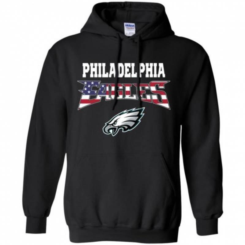 Philadelphia Eagles US Independence Day Flag Hoodie