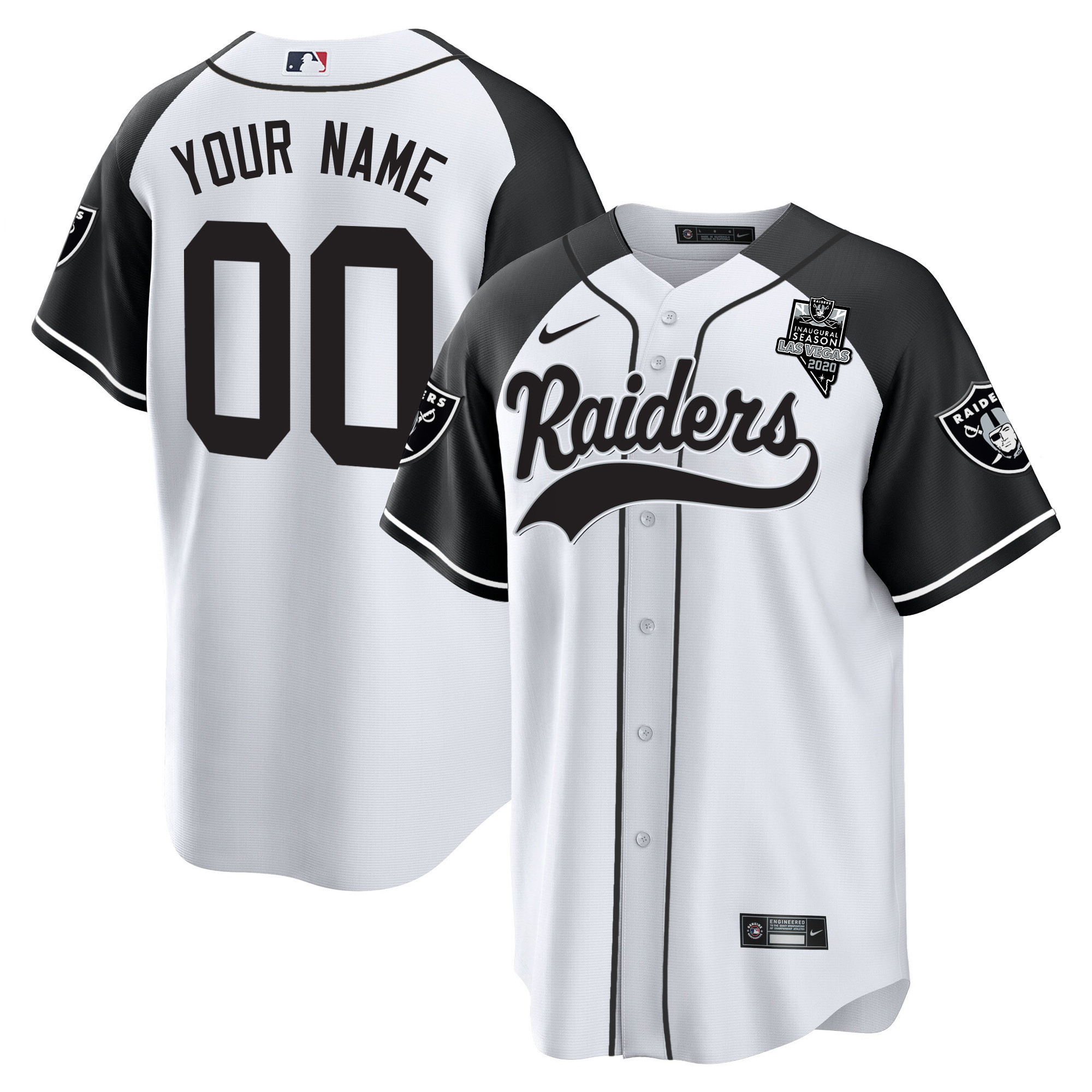 Raiders Baseball Custom Jersey - All Stitched - Linitee Store