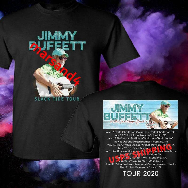 Shirt Jimmy Buffett T Shirt Slack Tide Tour 2020 T-shirt