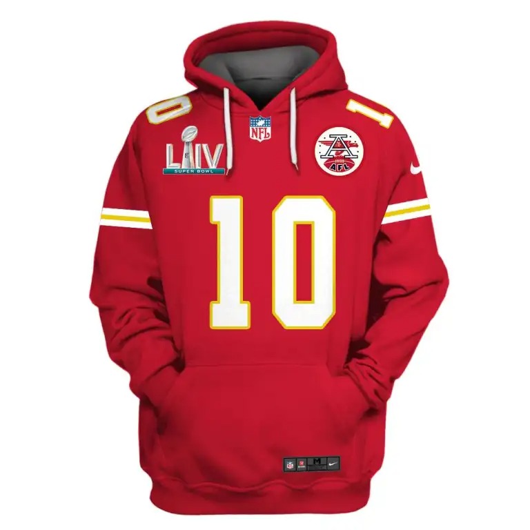 Kansas City Chiefs 10 Hill 3D Shirt Hoodie – Bbs