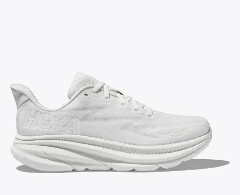 Hoka One One Clifton 9 White White Shoes Sneakers SNK785552382 ...
