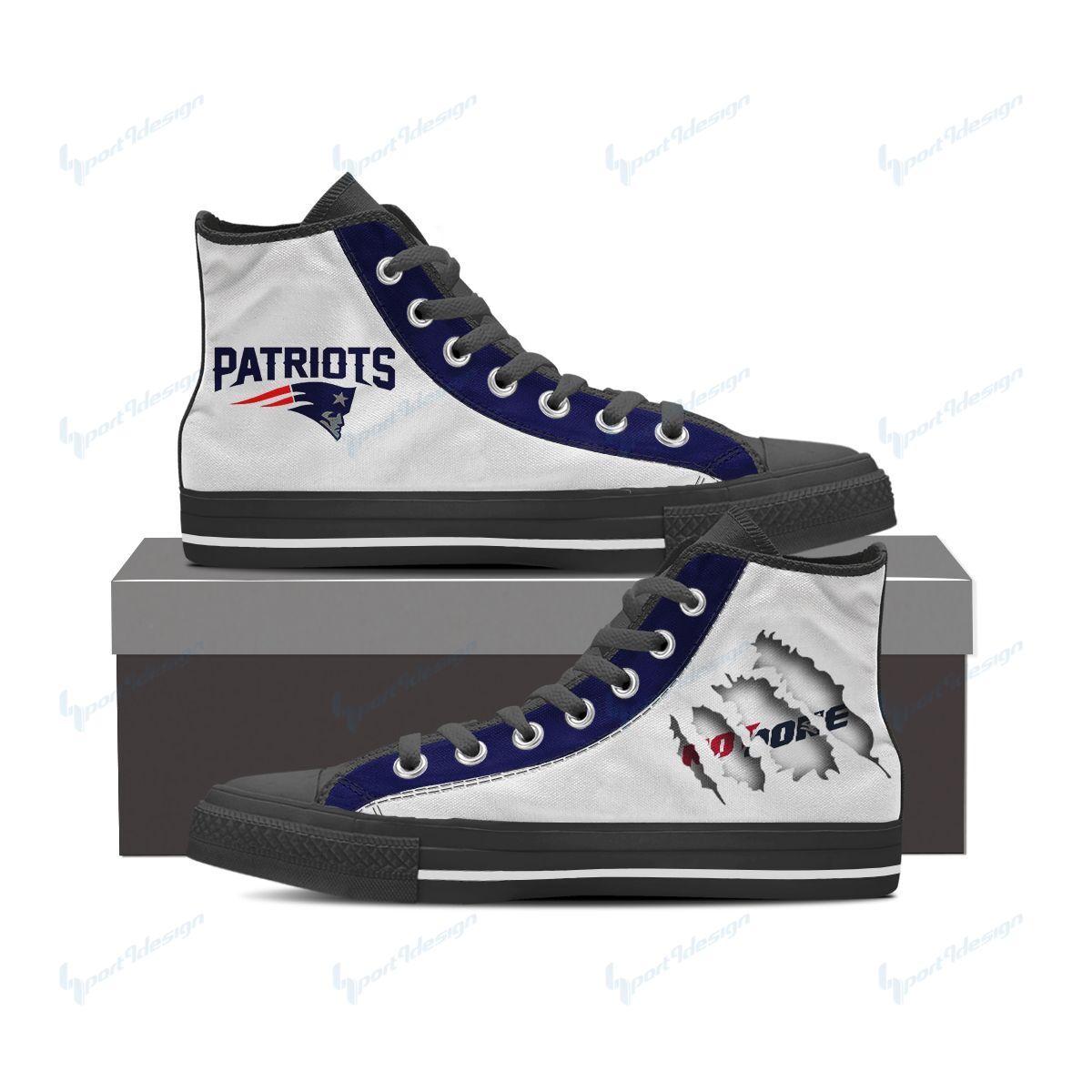 New England Patriots High Top Shoes