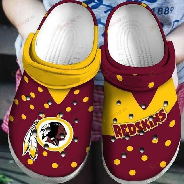 Washington Redskins Football Crocss Crocband Clog Comfortable Water Shoes – Aop Clog