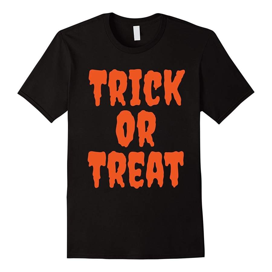 Trick Or Treat Halloween T-Shirt Men’S Cotton T-Shirt Fashion T-Shirt