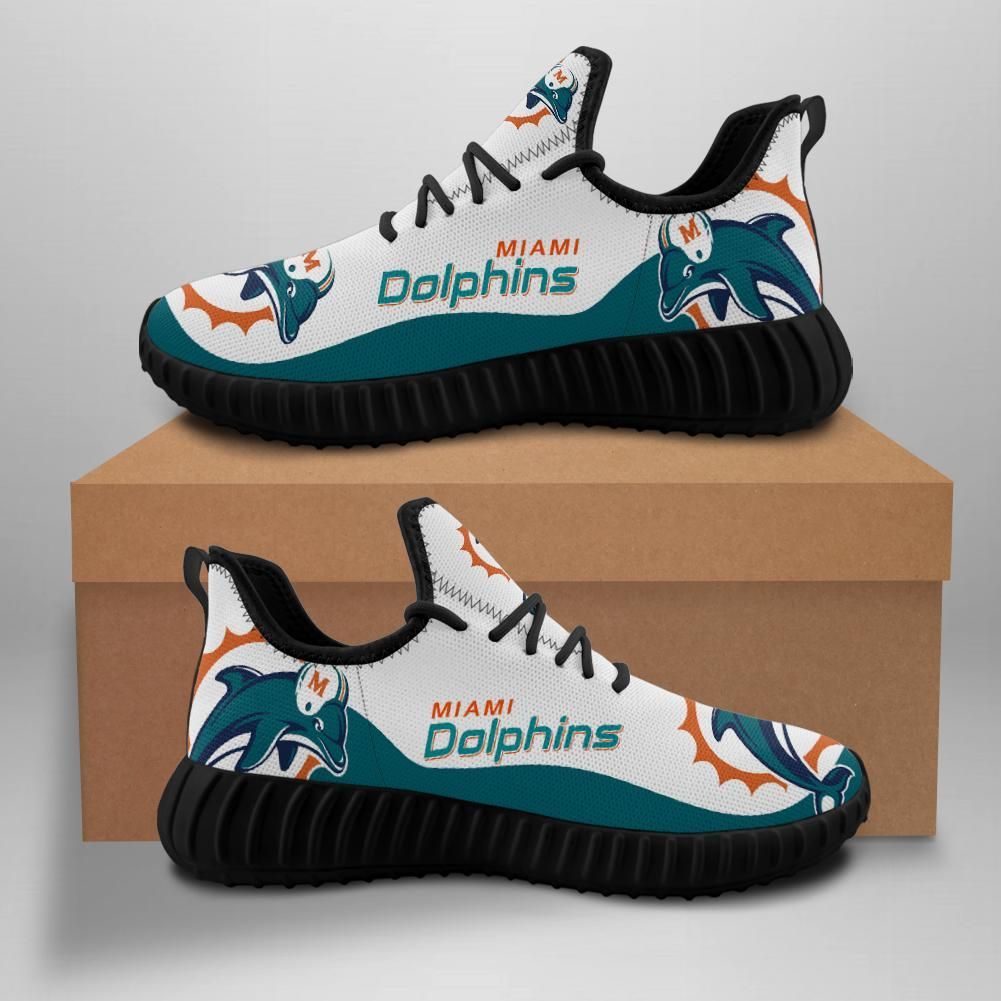 Miami Dolphins Custom Shoes Sport Sneakers Miami Dolphins Yeezy Boost - Yeezy Shoes