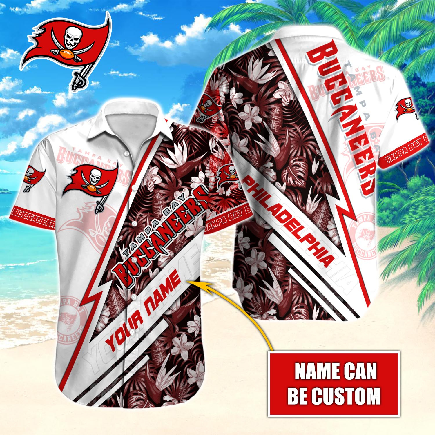 Tampa Bay Buccaneers Nfl-Hawaiian Shirt Custom T-40920