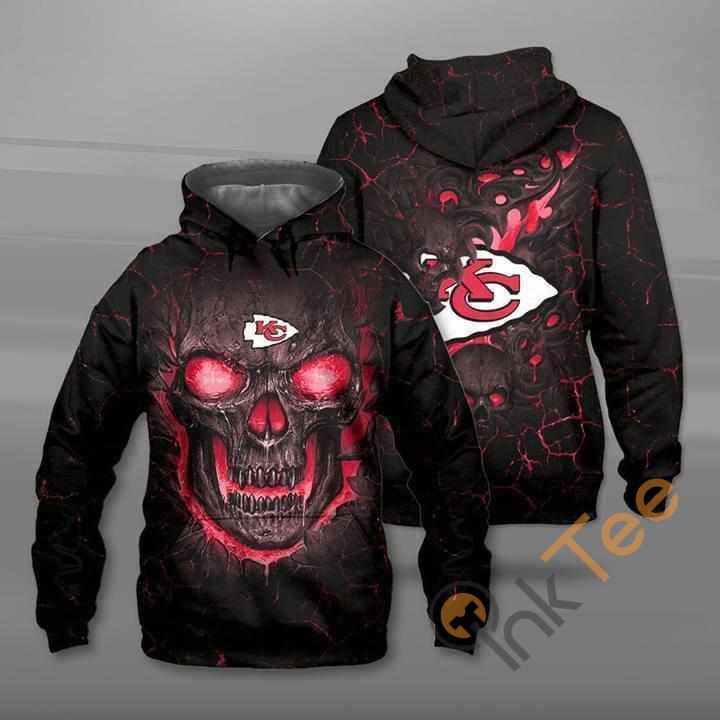 Lava Skull Kansas City Chiefs Hoodie 3D