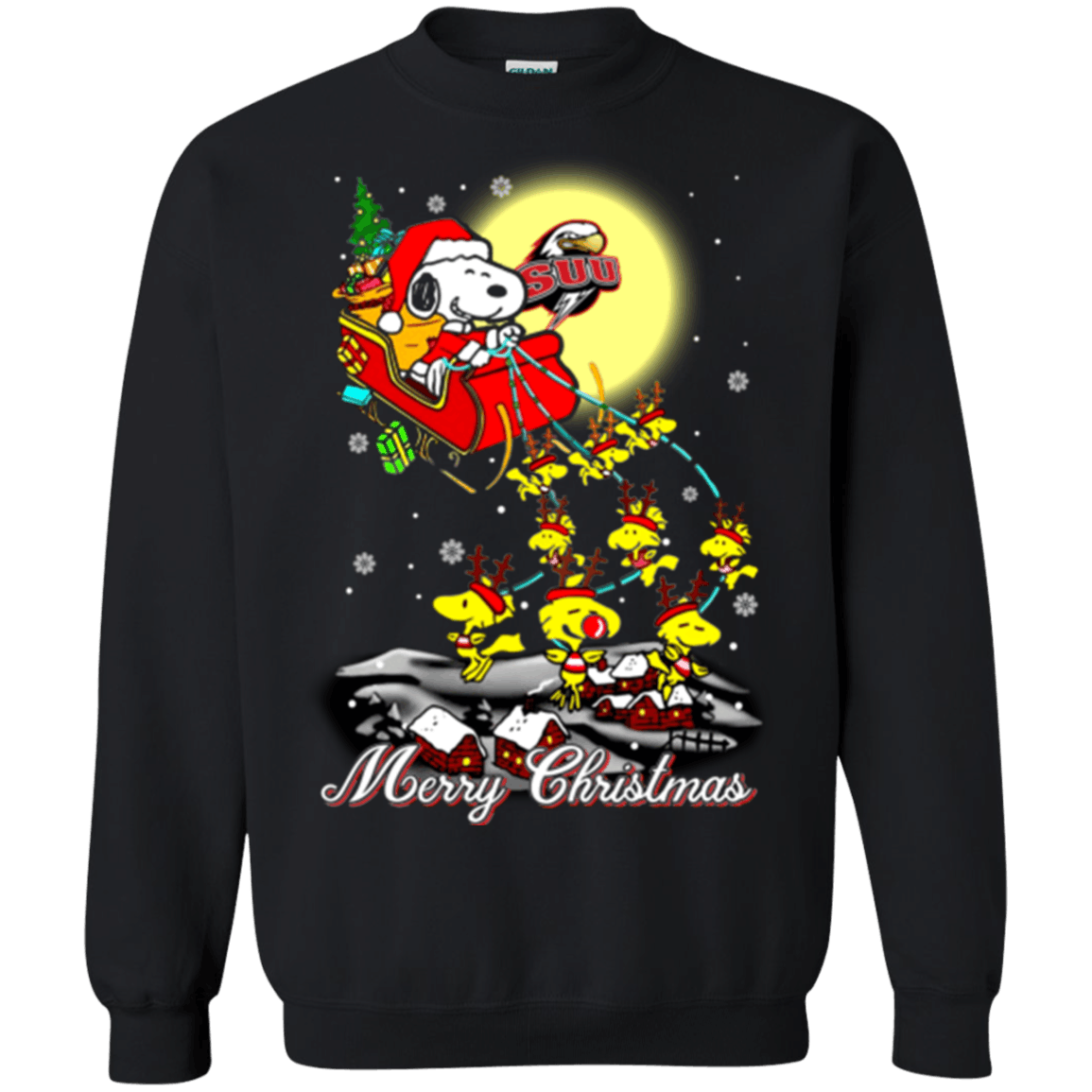 Fabulous Southern Utah Thunderbirds Ugly Christmas Sweater 2023S Santa Claus With Sleigh And Snoopy Sweatshirts