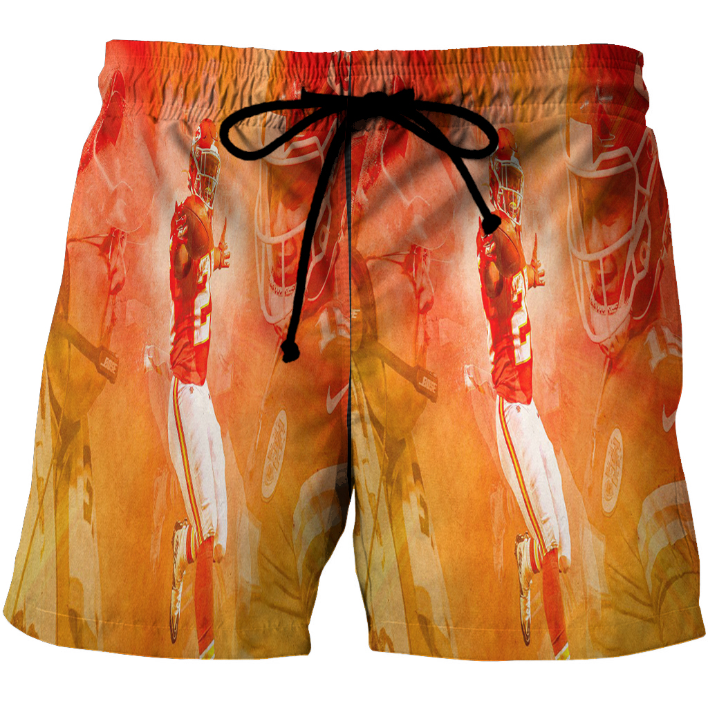 Kansas City Chiefs Team V5 3D All Over Print Summer Beach Hawaiian Short