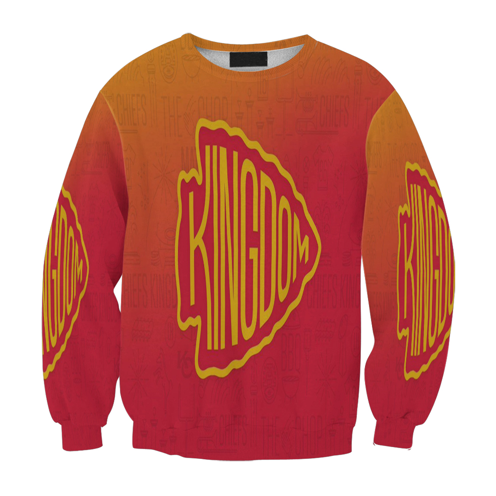 Kansas City Chiefs Emblem Kingdom Gift For Fan 3D Full Printing Sweatshirt