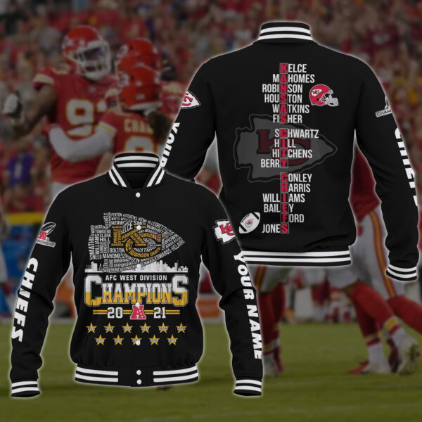 West Division Kansas City Chiefs Champions Baseball Jacket 111