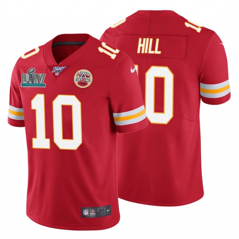 Men’S Tyreek Hill Kansas City Chiefs Red Super Bowl Liv Red Vapor Limited Jersey – All Stitched, Embroidery