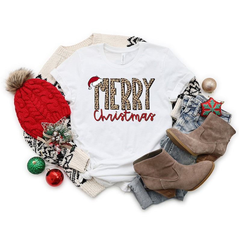 Merry Christmas Shirt, Christmas T-Shirt, Christmas Family Shirt, Christmas Gift, Holiday Gift - Teeshirtsummer Christmas Gift