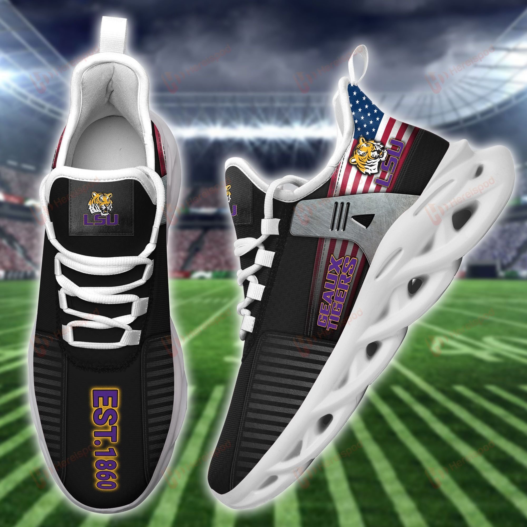 Chsx21082114 Lsu Tigers Max Soul Shoes