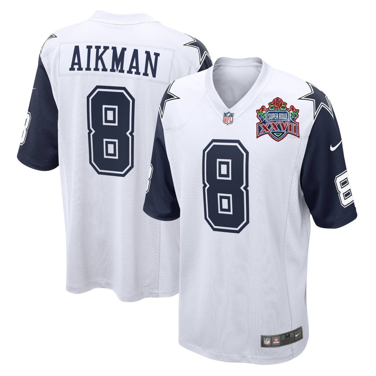 Troy Aikman Dallas Cowboys Color Rush Super Bowl Patch Jersey – All Stitched