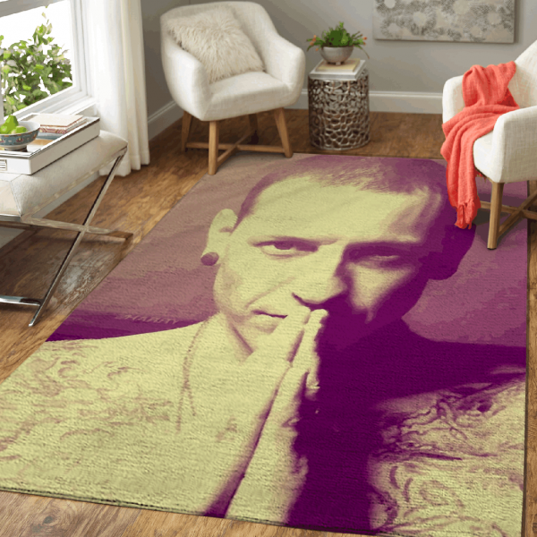 Chester Bennington Vintage Music Vintage Home Decor Rectangle Area Rug