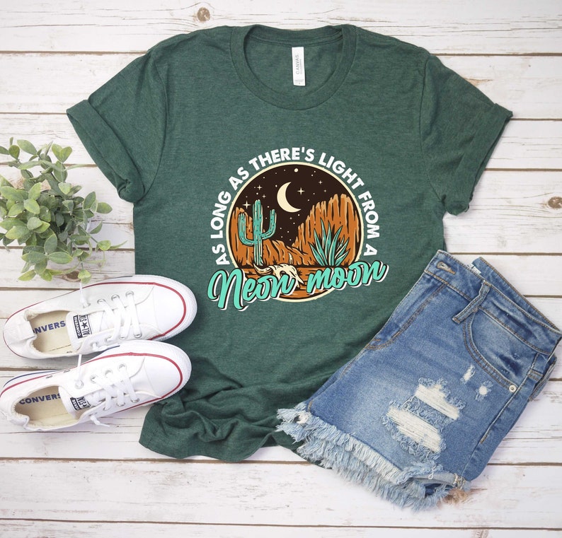 Neon Moon Desert Tee, Neon Moon Shirt, Country Music Tee, Country Music Tee, Roam Free Graphic Tee, Summer Shirt