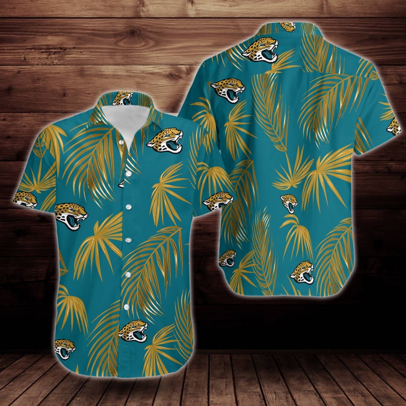 Jacksonville Jaguars Flower Short Sleeve Hawaiian Shirt