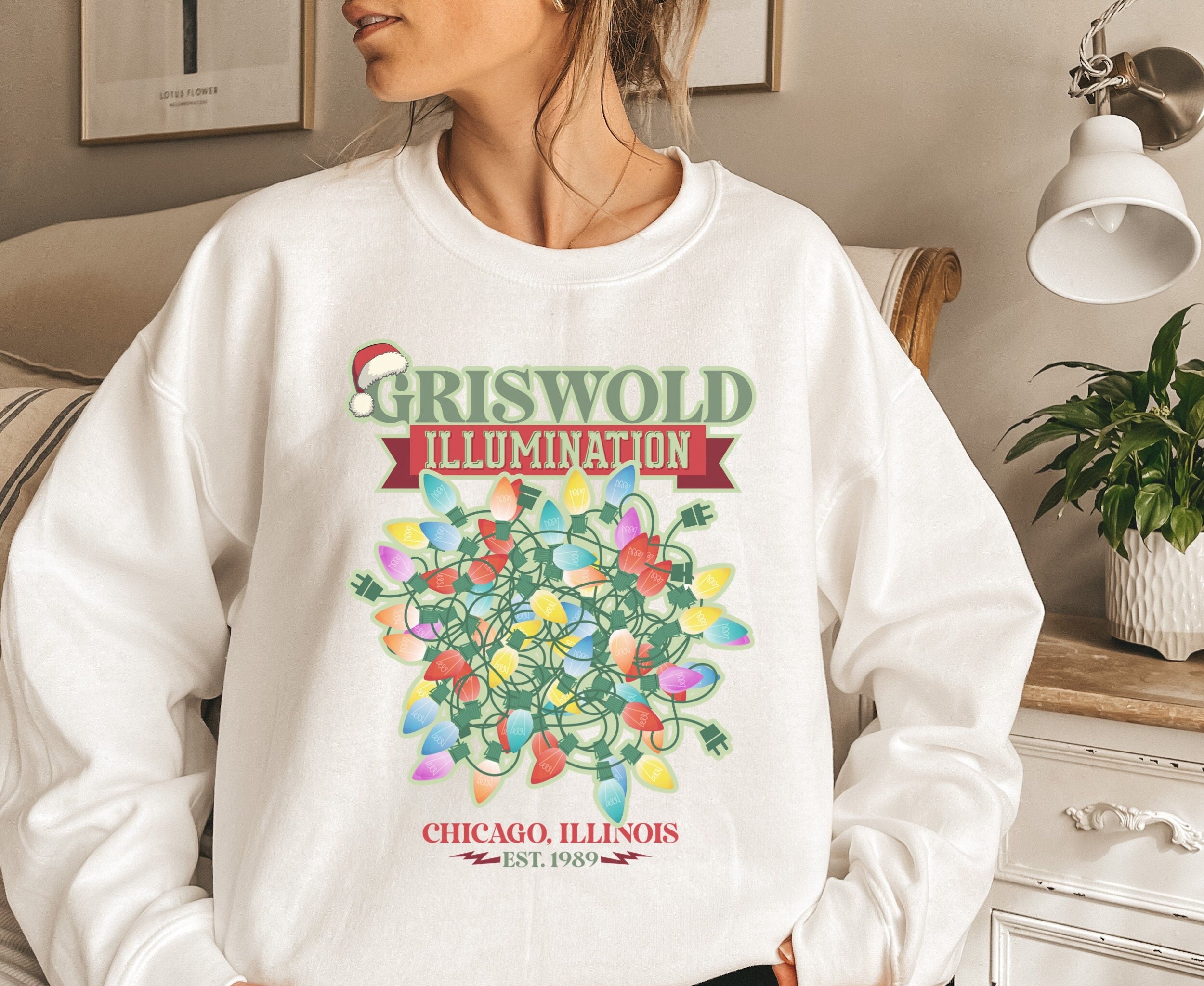 Griswold Illumination Sweatshirt, Christmas Shirt, Christmas Sweatshirt, Christmas Family, Christmas Gift, Women’S Christmas Shirt, Gifts