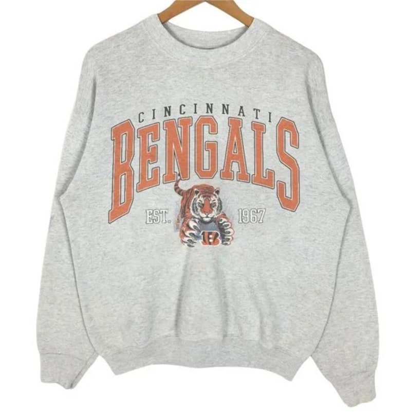 Vintage Cincinnati Football Sweatshirt, Vintage Nfl Football Unisex Shirt, Vintage 90’S Nfl Cincinnati Bengals Shirt, Sunday Football