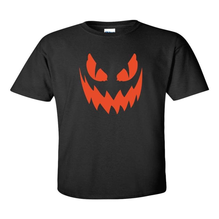 Pumpkin Scary Face Halloween Party Drinking Funny Men’S T-Shirt