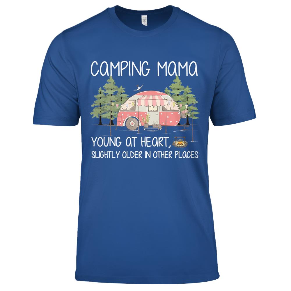 Camping Mama Matching Camp Family Camper Cool Vintage Premium T Shirts