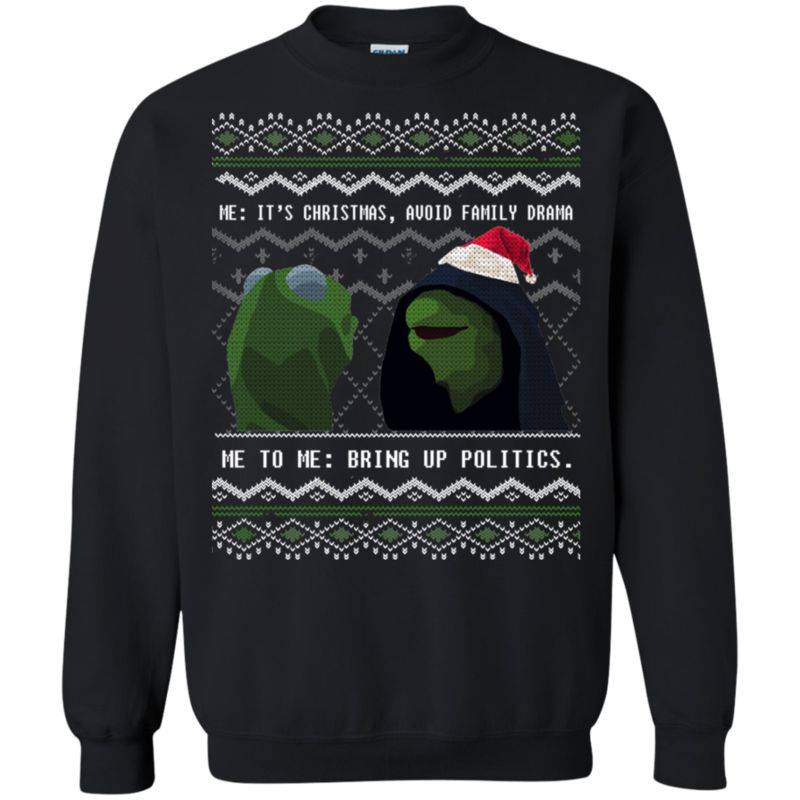 Kermit Family Drama Ugly Christmas Sweater 2023