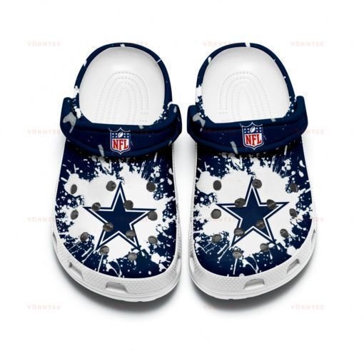 Dallas Cowboys Crocband Clog Comfortable Classic Clog Water Shoes Crocs Shoes Saleoff For Mens And Womens