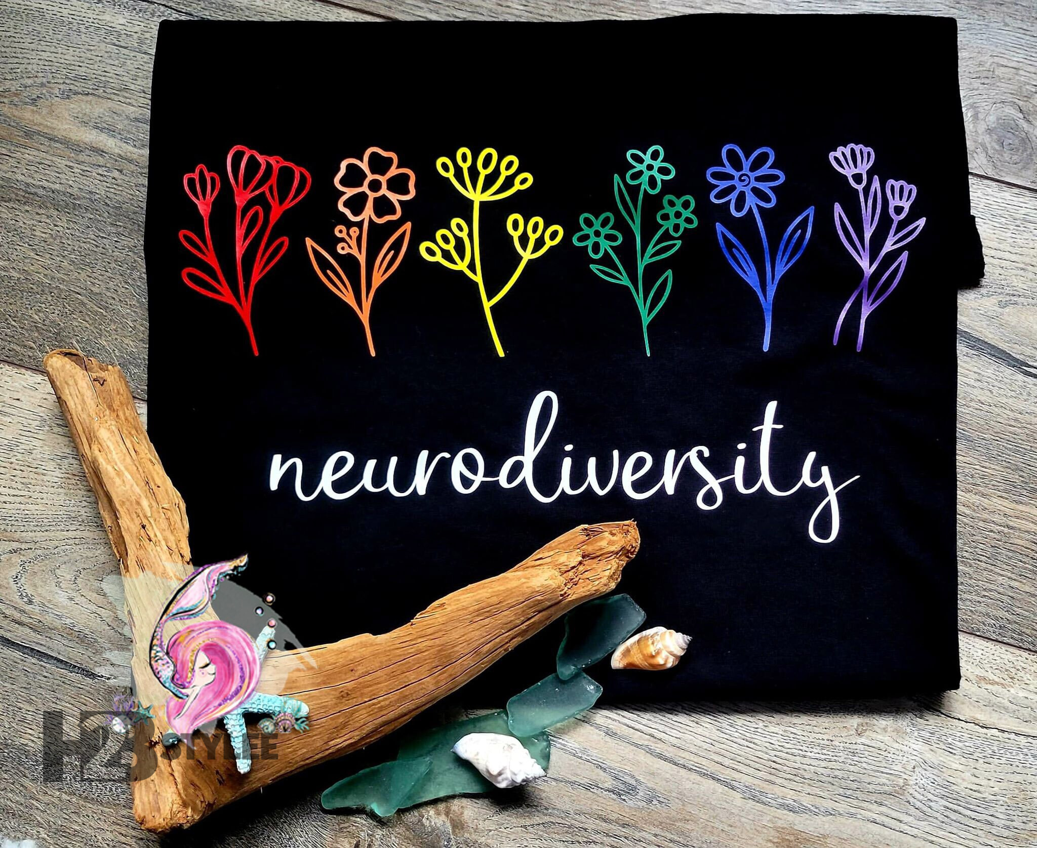 Neurodiversity Wild Flower Autism Awareness Support Gift Neurodiversity Special Education Unisex T Shirt, Sweatshirt, Hoodie