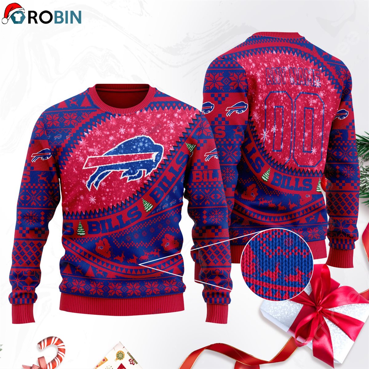 Buffalo Bills Football Football Gift For Fan Ugly Wool Sweater Christmas Sweatshirt Swt119